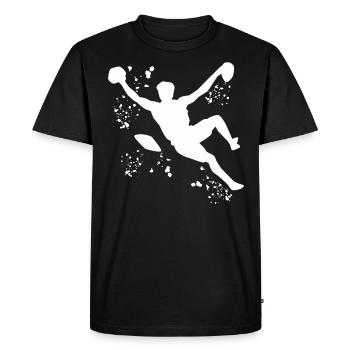 Bloc Colorsplash Bloc de bloc - T-shirt Premium bio Homme - noir - Devant - Nico (187cm)