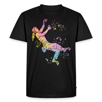 Bloc Colorsplash Bloc de bloc - T-shirt Premium bio Homme - noir - Devant - Nico (187cm)