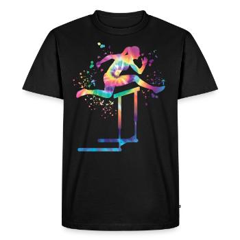 Hurdle Run Obstacle Course Kids Hurdle Run - Men's Premium Organic T-Shirt - black - Front - Nico (187cm)