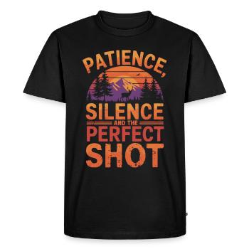 Photographie de nature Photographie animalière Photographie - T-shirt Premium bio Homme - noir - Devant - Nico (187cm)