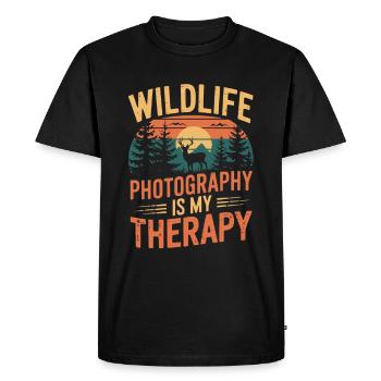 Photographie de nature Photographie animalière Photographie - T-shirt Premium bio Homme - noir - Devant - Nico (187cm)