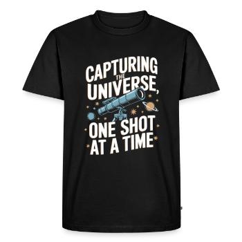 Astrophotography Telescope Astronomy - Men's Premium Organic T-Shirt - black - Front - Nico (187cm)