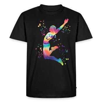 Long Jumpers Long Jump Kids Long Jump - Men's Premium Organic T-Shirt - black - Front - Nico (187cm)