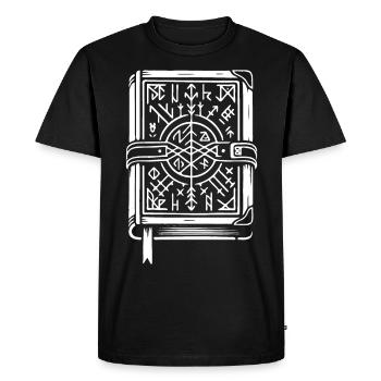 Spellbook design for the magician fan - Men's Premium Organic T-Shirt - black - Front - Nico (187cm)