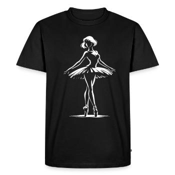 Un design de ballerine envoûtant pour tous les amateurs de ballet - T-shirt Premium bio Homme - noir - Devant - Nico (187cm)