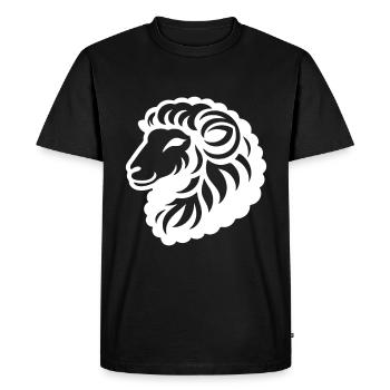Conception simple de moutons de maison pour l’éventail de moutons - T-shirt Premium bio Homme - noir - Devant - Nico (187cm)