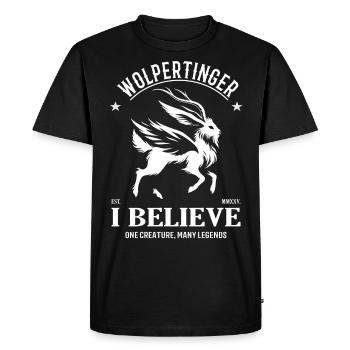 Wolpertinger Mythical Creatures - I Believe Design - - Men's Premium Organic T-Shirt - black - Front - Nico (187cm)