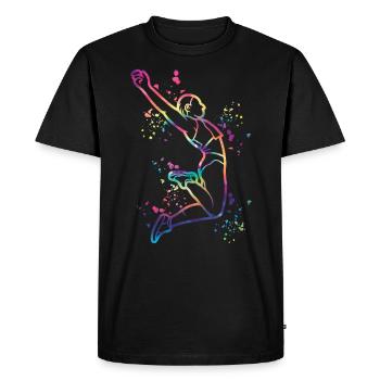 Long Jumpers Long Jump Kids Long Jump - Men's Premium Organic T-Shirt - black - Front - Nico (187cm)