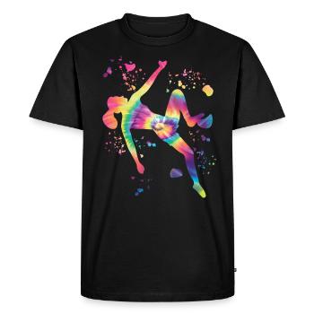 Bloc Colorsplash Bloc de bloc - T-shirt Premium bio Homme - noir - Devant - Nico (187cm)