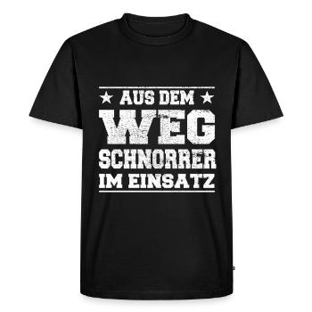 Des escrocs à l’écart dans la conception d’action - T-shirt Premium bio Homme - noir - Devant - Nico (187cm)