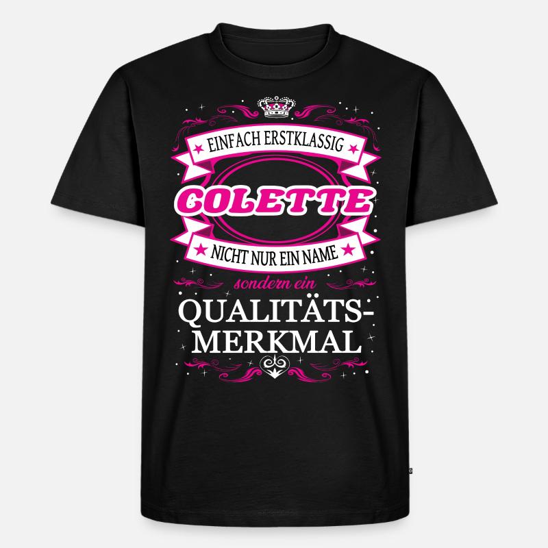 Quality feature Colette simply first-class - Men's Premium Organic T-Shirt - black