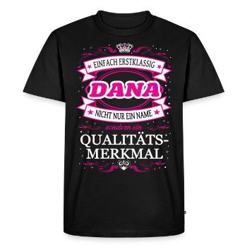 Quality Feature Dana Simply Top Notch Outfit - Men's Premium Organic T-Shirt - black - Front - Nico (187cm)