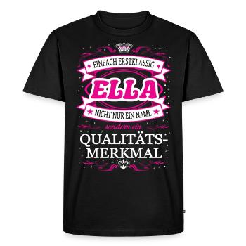 Quality feature Ella simply first-class outfit - Men's Premium Organic T-Shirt - black - Front - Nico (187cm)