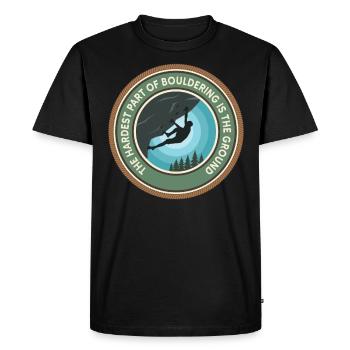 Bloc Bloc Bloc - T-shirt Premium bio Homme - noir - Devant - Nico (187cm)