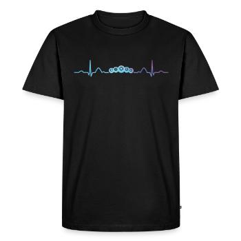 Boules de Bingo Heartbeat Ekg Bingo - T-shirt Premium bio Homme - noir - Devant - Nico (187cm)