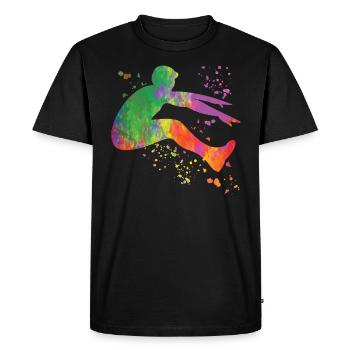 Long Jumpers Long Jump Kids Long Jump - Men's Premium Organic T-Shirt - black - Front - Nico (187cm)