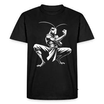 Arts martiaux Grasshopper – Agilité et puissance de saut - T-shirt Premium bio Homme - noir - Devant - Nico (187cm)