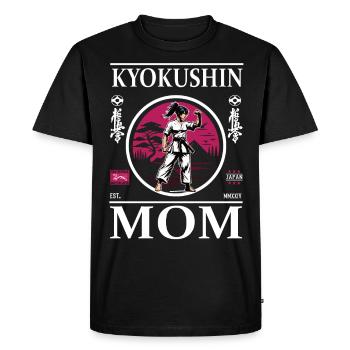 Kyokushin Karate Mom - Men's Premium Organic T-Shirt - black - Front - Nico (187cm)