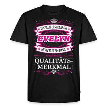 Quality Feature Evelyn Simply Top Notch Outfit - Men's Premium Organic T-Shirt - black - Front - Nico (187cm)