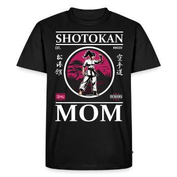 Maman de karaté Shotokan - T-shirt Premium bio Homme - noir - Devant - Nico (187cm)