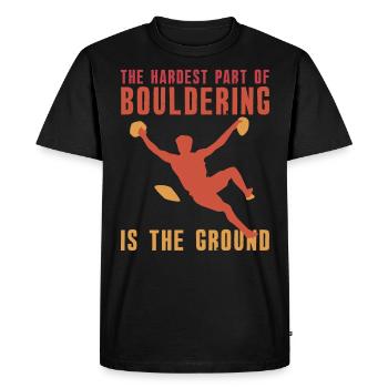 Bouldering Boulderer Bouldering - Men's Premium Organic T-Shirt - black - Front - Nico (187cm)