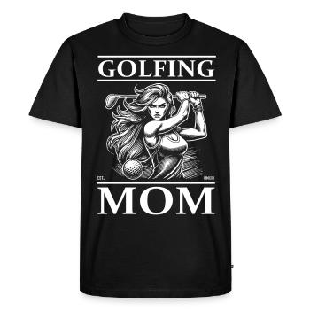 Golfing Mom - La tenue parfaite pour les golfeuses - T-shirt Premium bio Homme - noir - Devant - Nico (187cm)