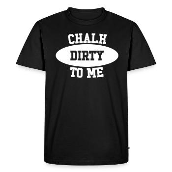 Boulderer Chalk Dirty To Me Bouldering - T-shirt Premium bio Homme - noir - Devant - Nico (187cm)