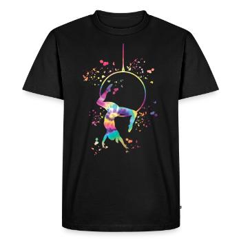Aerialist Aerial Ring Lyra Air Ring - Men's Premium Organic T-Shirt - black - Front - Nico (187cm)