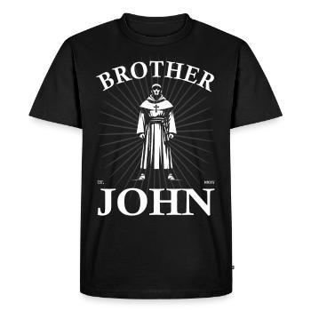 Brother Jakob – Le design classique de la chanson pour enfants - T-shirt Premium bio Homme - noir - Devant - Nico (187cm)