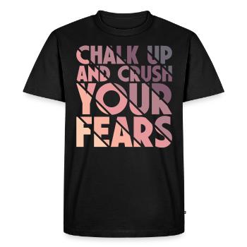 Bloc Chalk Up Boulderer - T-shirt Premium bio Homme - noir - Devant - Nico (187cm)