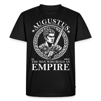 Auguste – L’homme qui a bâti un empire - T-shirt Premium bio Homme - noir - Devant - Nico (187cm)
