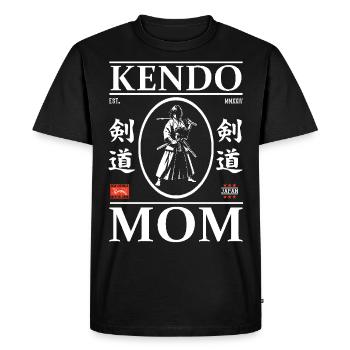 Kendo Mom - For the Kendoka Mom - Men's Premium Organic T-Shirt - black - Front - Nico (187cm)