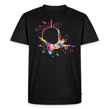 Aerialist Aerial Ring Lyra Air Ring - Men's Premium Organic T-Shirt - black - Front - Nico (187cm)