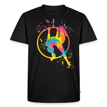 Aerialist Aerial Ring Lyra Air Ring - Men's Premium Organic T-Shirt - black - Front - Nico (187cm)