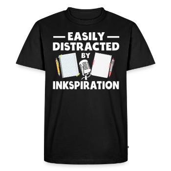 Poésie Slam Encre Stimulation Slam Poésie - T-shirt Premium bio Homme - noir - Devant - Nico (187cm)