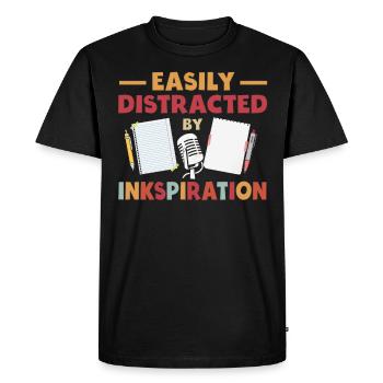 Poésie Slam Encre Stimulation Slam Poésie - T-shirt Premium bio Homme - noir - Devant - Nico (187cm)