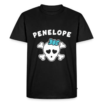 Pirate Penelope Design for Girls and Women - Men's Premium Organic T-Shirt - black - Front - Nico (187cm)