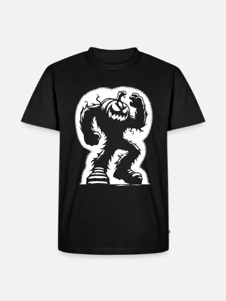 Halloween – Monster Pumpkin Alert! - Men's Premium Organic T-Shirt - black