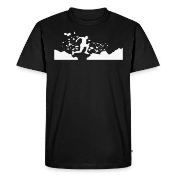 Trail Runner Cross Trail Mountain Runner - Men's Premium Organic T-Shirt - black - Front - Nico (187cm)