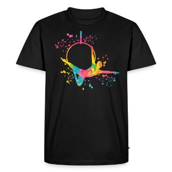 Aerialist Aerial Ring Lyra Air Ring - Men's Premium Organic T-Shirt - black - Front - Nico (187cm)