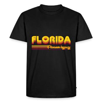 cool Florida USA states design - Men's Premium Organic T-Shirt - black - Front - Nico (187cm)