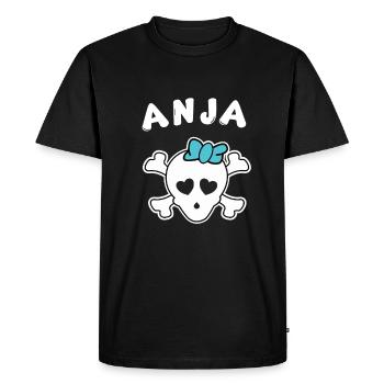 Pirate Anja Design for girls and women - Men's Premium Organic T-Shirt - black - Front - Nico (187cm)