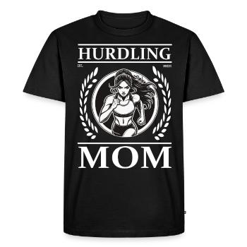 Maman de course de haies - Surmontez tous les obstacles ! - T-shirt Premium bio Homme - noir - Devant - Nico (187cm)