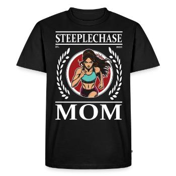 Steeplechace Mom - Obstacle Course Mother Design - Men's Premium Organic T-Shirt - black - Front - Nico (187cm)