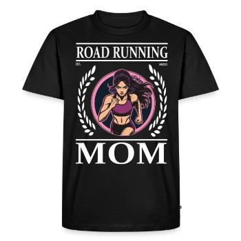 Road Running Mom - design cool pour coureur sur route - T-shirt Premium bio Homme - noir - Devant - Nico (187cm)