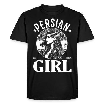 Persian Girl Design – Pride, Beauté & Culture - T-shirt Premium bio Homme - noir - Devant - Nico (187cm)