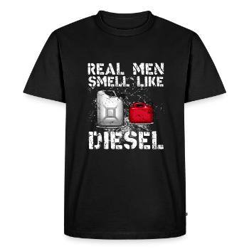 Diesel Real Men - Men's Premium Organic T-Shirt - black - Front - Nico (187cm)