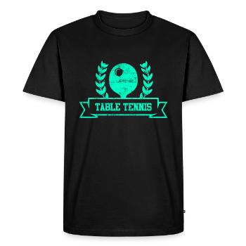 Symbole de tennis de table - T-shirt Premium bio Homme - noir - Devant - Nico (187cm)