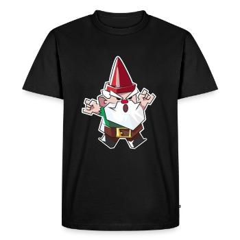 fête de nain de jardin - T-shirt Premium bio Homme - noir - Devant - Nico (187cm)