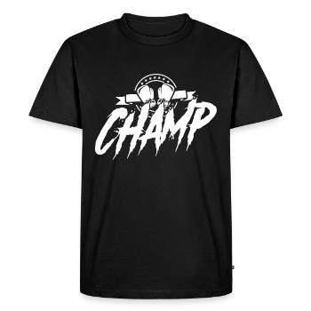 boxe sport vainqueur - T-shirt Premium bio Homme - noir - Devant - Nico (187cm)